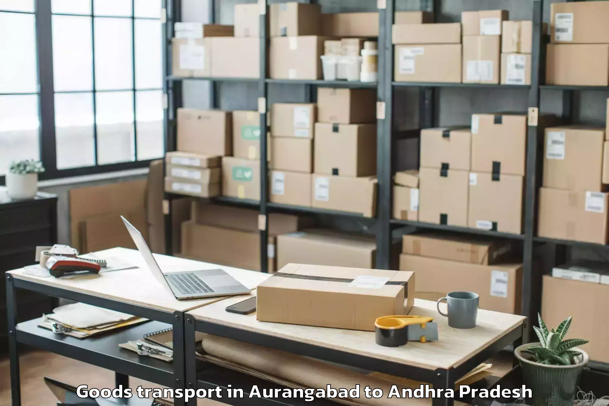 Book Aurangabad to Gonegandla Goods Transport Online